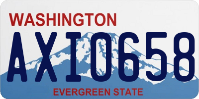 WA license plate AXI0658