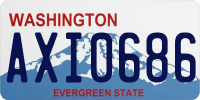 WA license plate AXI0686