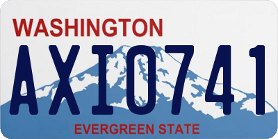 WA license plate AXI0741