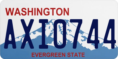 WA license plate AXI0744
