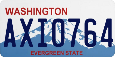 WA license plate AXI0764