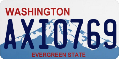 WA license plate AXI0769