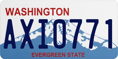 WA license plate AXI0771