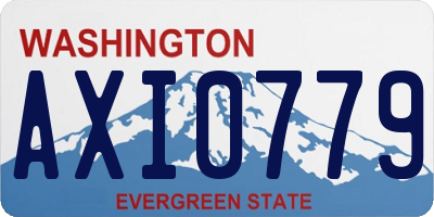 WA license plate AXI0779
