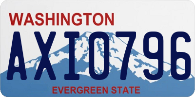 WA license plate AXI0796