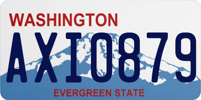 WA license plate AXI0879