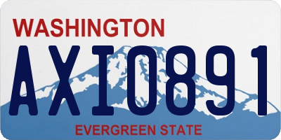 WA license plate AXI0891