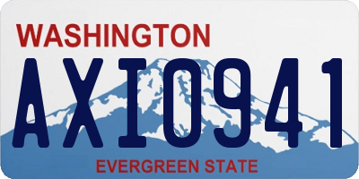 WA license plate AXI0941