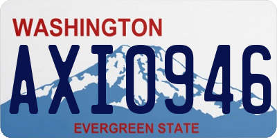 WA license plate AXI0946