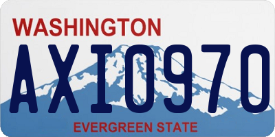 WA license plate AXI0970