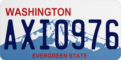 WA license plate AXI0976