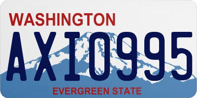 WA license plate AXI0995