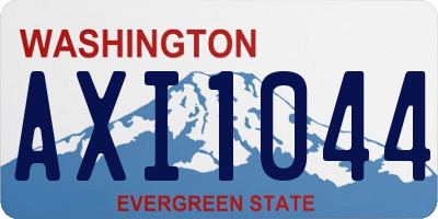 WA license plate AXI1044