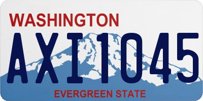 WA license plate AXI1045
