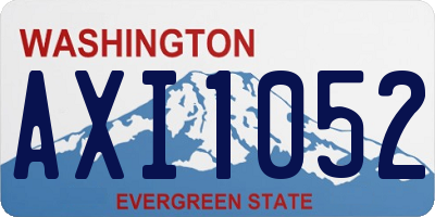 WA license plate AXI1052