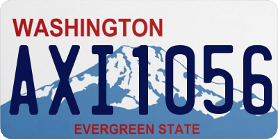 WA license plate AXI1056