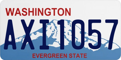 WA license plate AXI1057