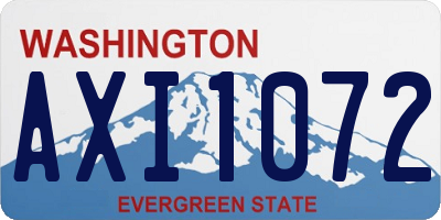 WA license plate AXI1072