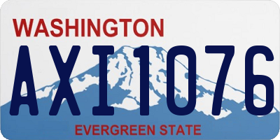 WA license plate AXI1076