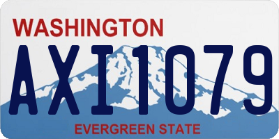 WA license plate AXI1079