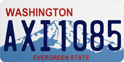 WA license plate AXI1085