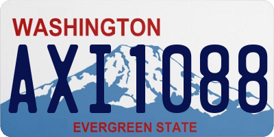 WA license plate AXI1088
