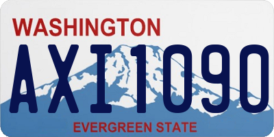 WA license plate AXI1090