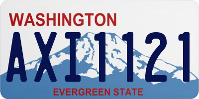 WA license plate AXI1121