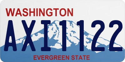 WA license plate AXI1122