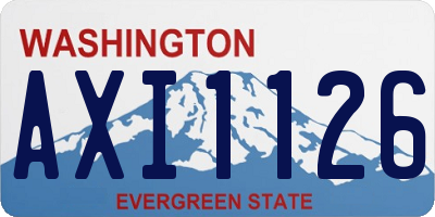 WA license plate AXI1126