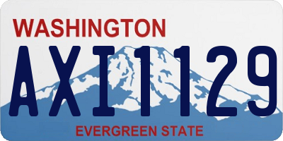 WA license plate AXI1129