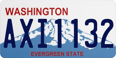WA license plate AXI1132