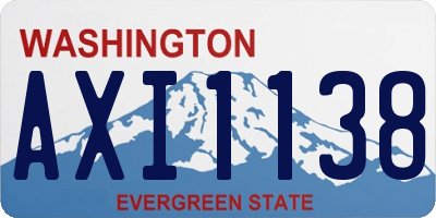 WA license plate AXI1138