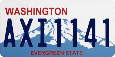 WA license plate AXI1141