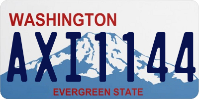 WA license plate AXI1144