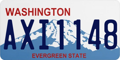 WA license plate AXI1148