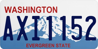WA license plate AXI1152
