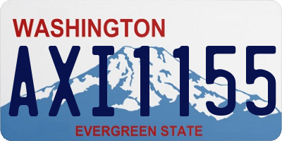 WA license plate AXI1155