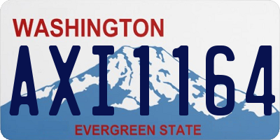 WA license plate AXI1164