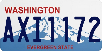 WA license plate AXI1172