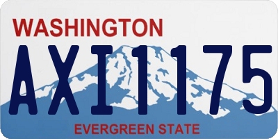 WA license plate AXI1175