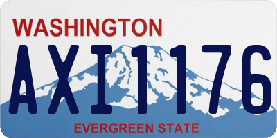WA license plate AXI1176