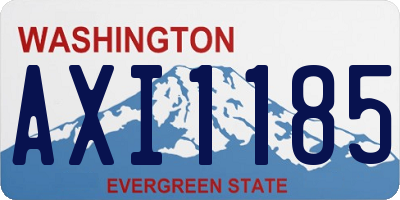 WA license plate AXI1185
