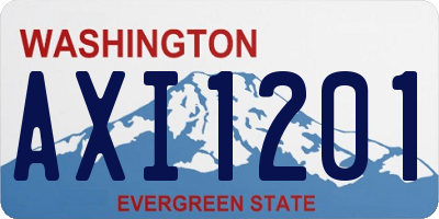 WA license plate AXI1201