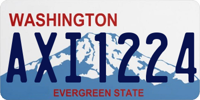 WA license plate AXI1224