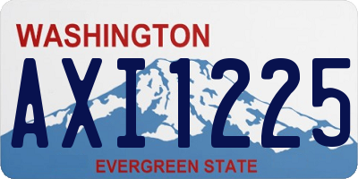 WA license plate AXI1225