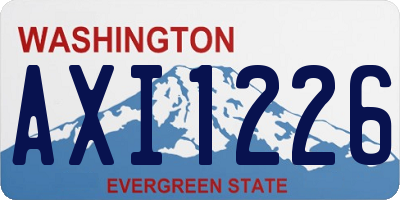 WA license plate AXI1226