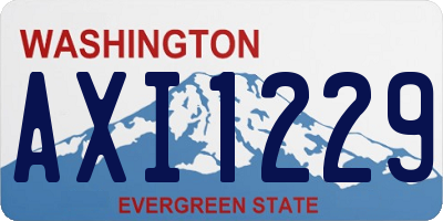 WA license plate AXI1229