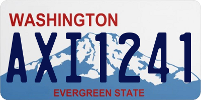 WA license plate AXI1241