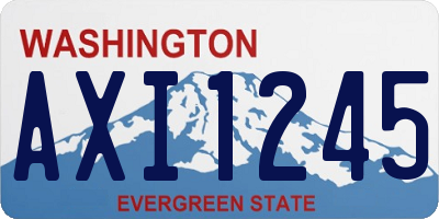 WA license plate AXI1245